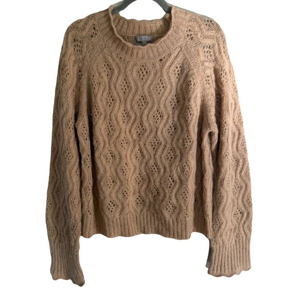 J.Crew Sweaters - J.Crew Tan Wool Cozy Soft Pullover Knit Sweater X-Large Grandpa Classic Cottage
